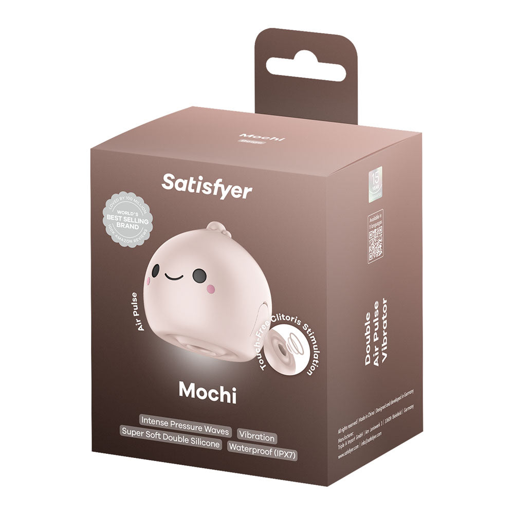 Satisfyer Mochi - Beige - Beige USB Rechargeable Air Pulse Stimulator - 4081342