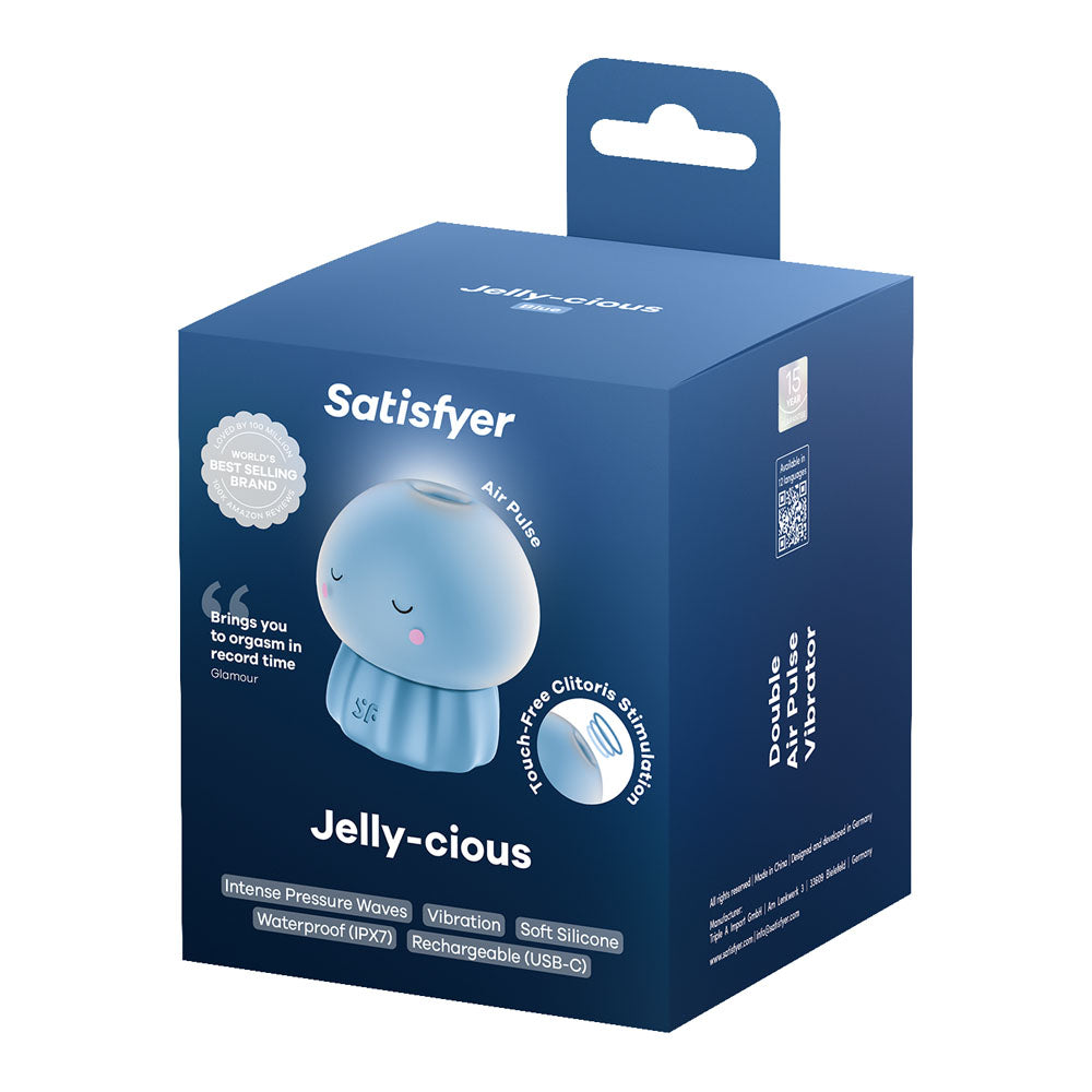 Satisfyer Jelly-cious - Blue USB Rechargeable Air Pulse Stimulator - 4081366