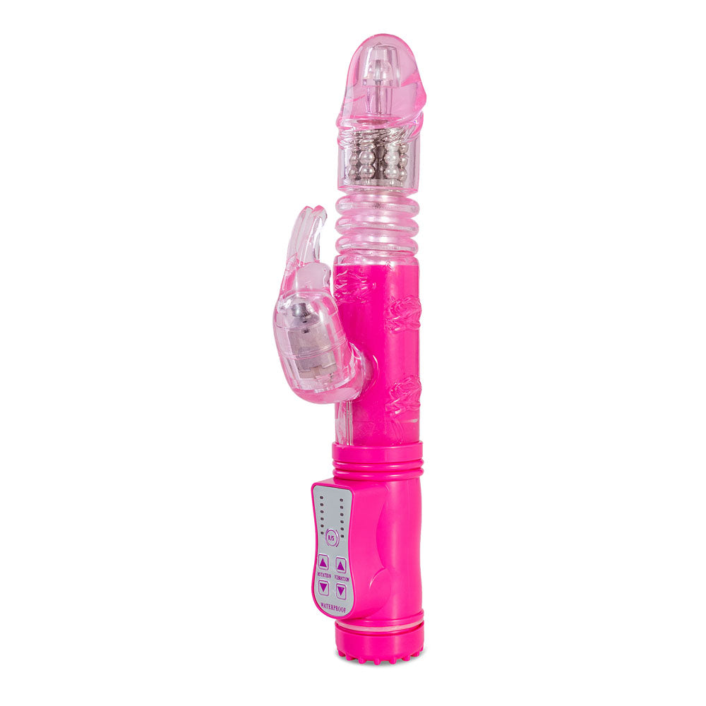 Adam & Eve Eve's First Thruster - Pink 24.75 cm (9.75'') Thrusting Rabbit Vibrator - 484K 6200