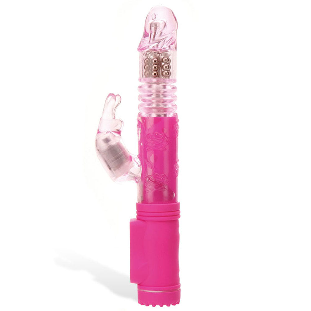 Adam & Eve Eve's First Thruster - Pink 24.75 cm (9.75'') Thrusting Rabbit Vibrator - 484K 6200