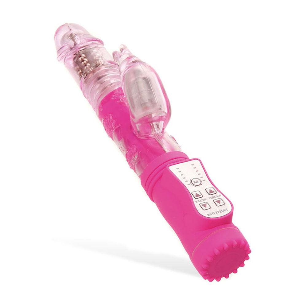 Adam & Eve Eve's First Thruster - Pink 24.75 cm (9.75'') Thrusting Rabbit Vibrator - 484K 6200