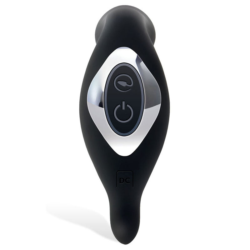 Adam & Eve 3-Point Prostate Massager - Black USB Rechargable Vibrating Prostate Massager - 485R 0000