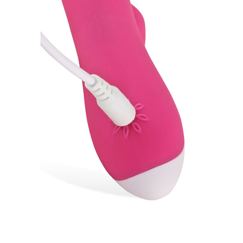 Adam & Eve The Warming Rabbit G - Pink 21.6 cm (8.5'') USB Rechargeable Warming Rabbit Vibrator - 623A 6200