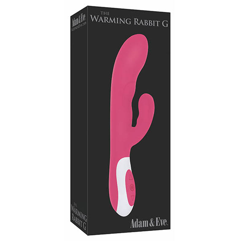 Adam & Eve The Warming Rabbit G - Pink 21.6 cm (8.5'') USB Rechargeable Warming Rabbit Vibrator - 623A 6200