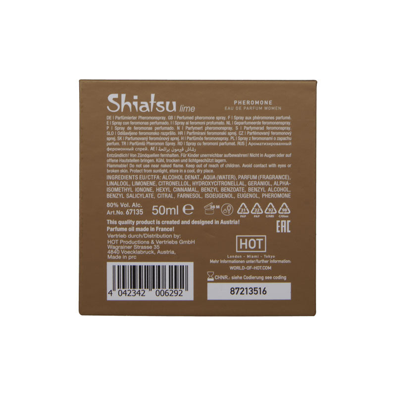 Shiatsu Pheromone Eau De Parfum Women - Lime - Pheromone Fragrance for Women - 50 ml - 67135