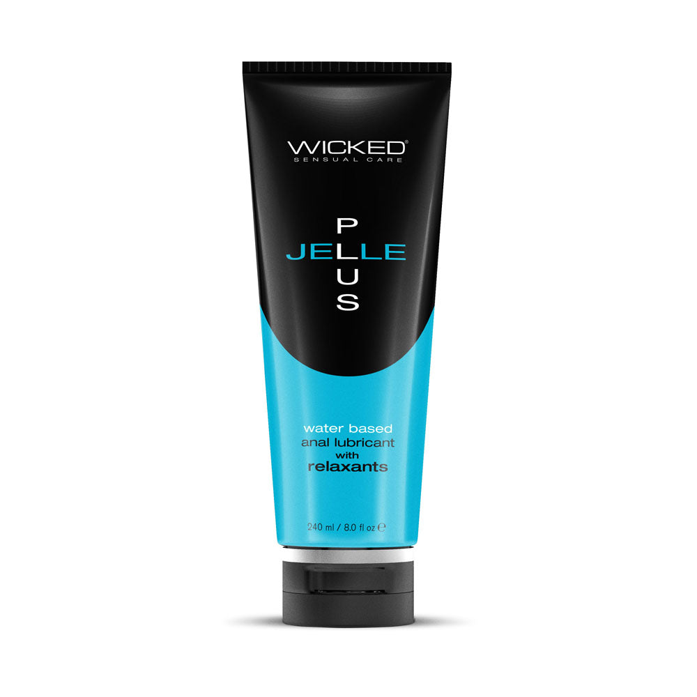 Wicked Jelle Plus - Relaxing Water Based Anal Lubricant - 240 ml Bottle - 90128