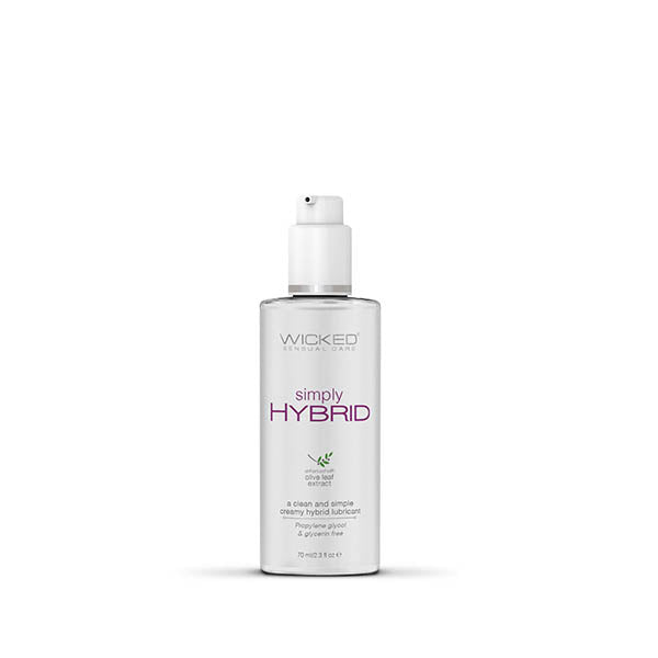 Wicked Simply Hybrid - Water & Silicone Blended Lubricant - 70 ml (2.3 oz) Bottle - 91202