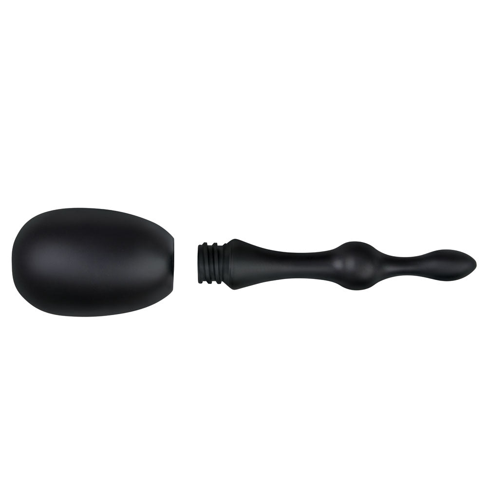 AquaClean Silicone 1-Way Valve Douche Set with Beaded Nozzle - 150 ml Capacity with Free Travel Douche Included - AC107