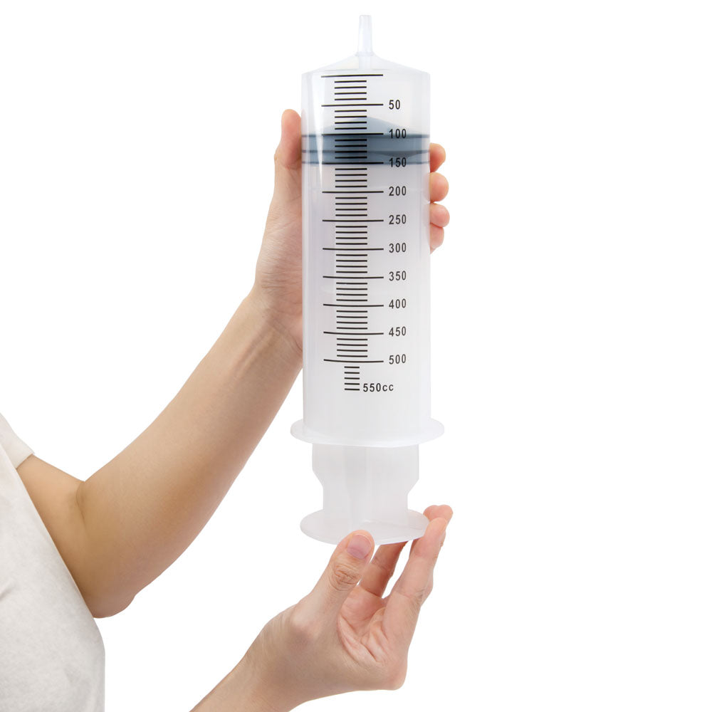 AquaClean 550ml Enema Syringe - 550 ml Capacity with Free Travel Douche Included - AC111