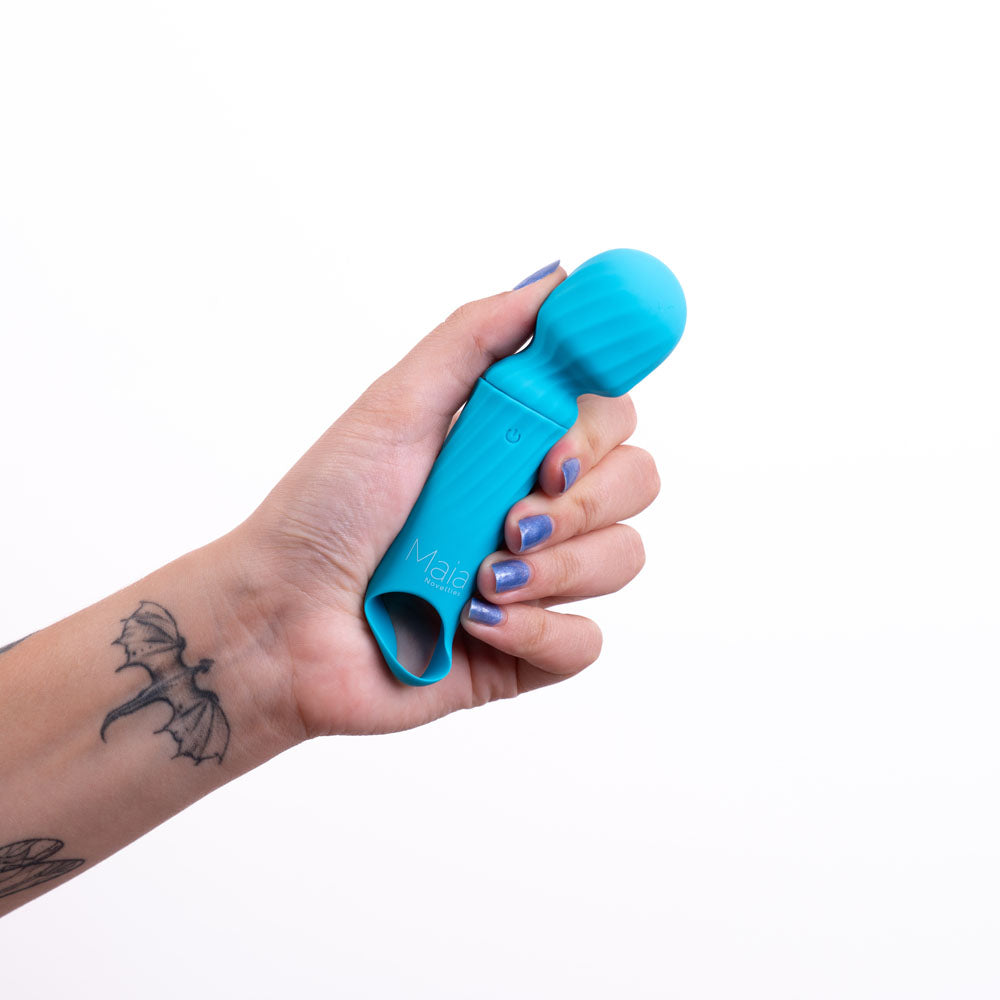 Maia DOLLY - Blue - Blue 12.7 cm USB Rechargeable Massage Wand - AF-004-B4