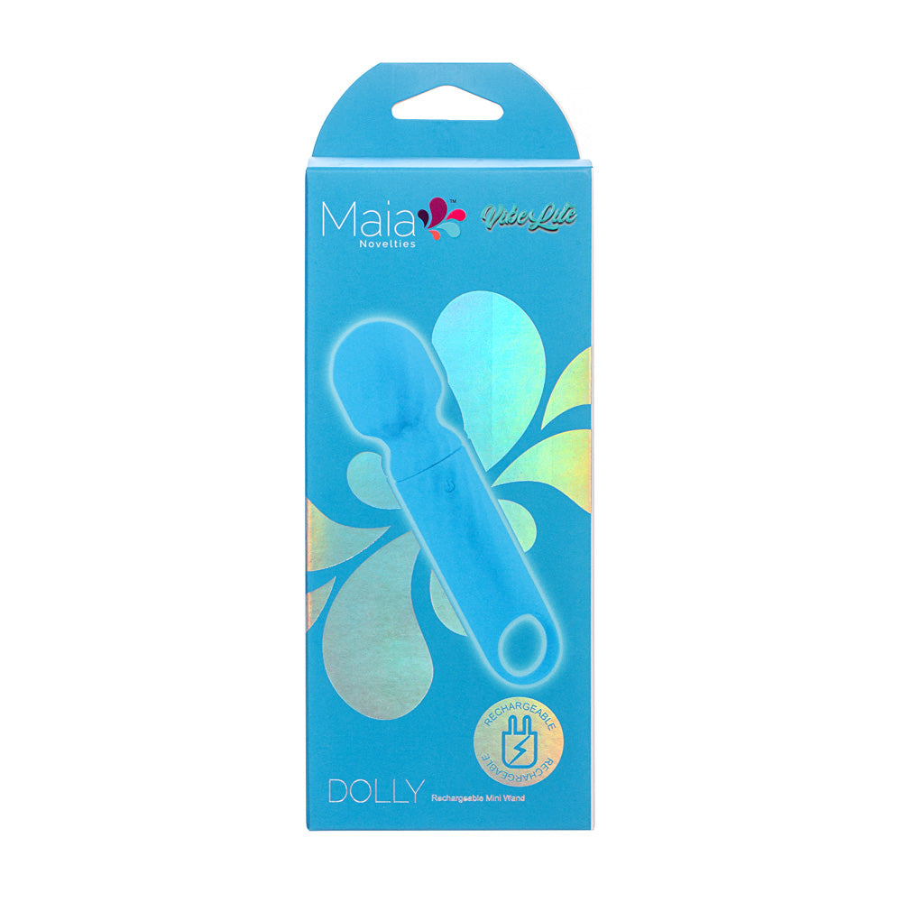 Maia DOLLY - Blue - Blue 12.7 cm USB Rechargeable Massage Wand - AF-004-B4