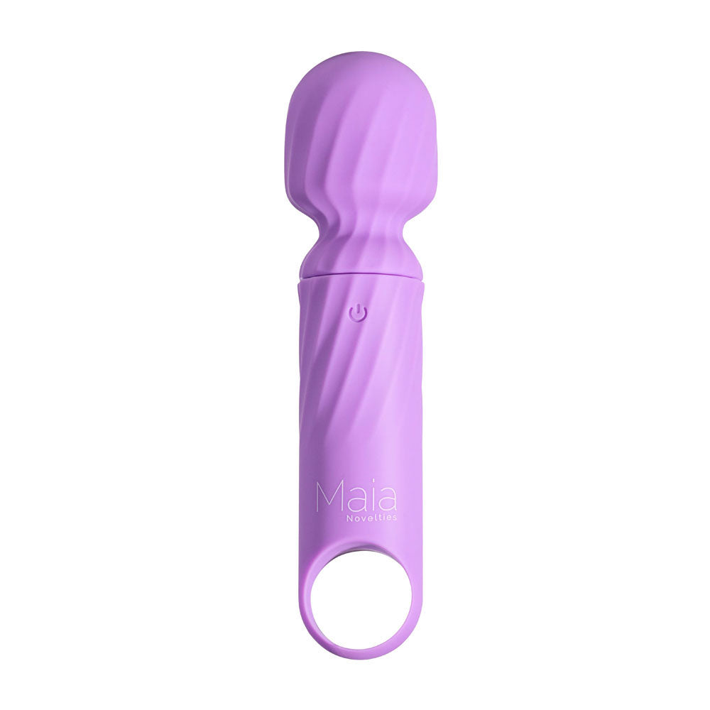 Maia DOLLY - Purple - Purple 12.7 cm USB Rechargeable Massage Wand - AF-004-L3