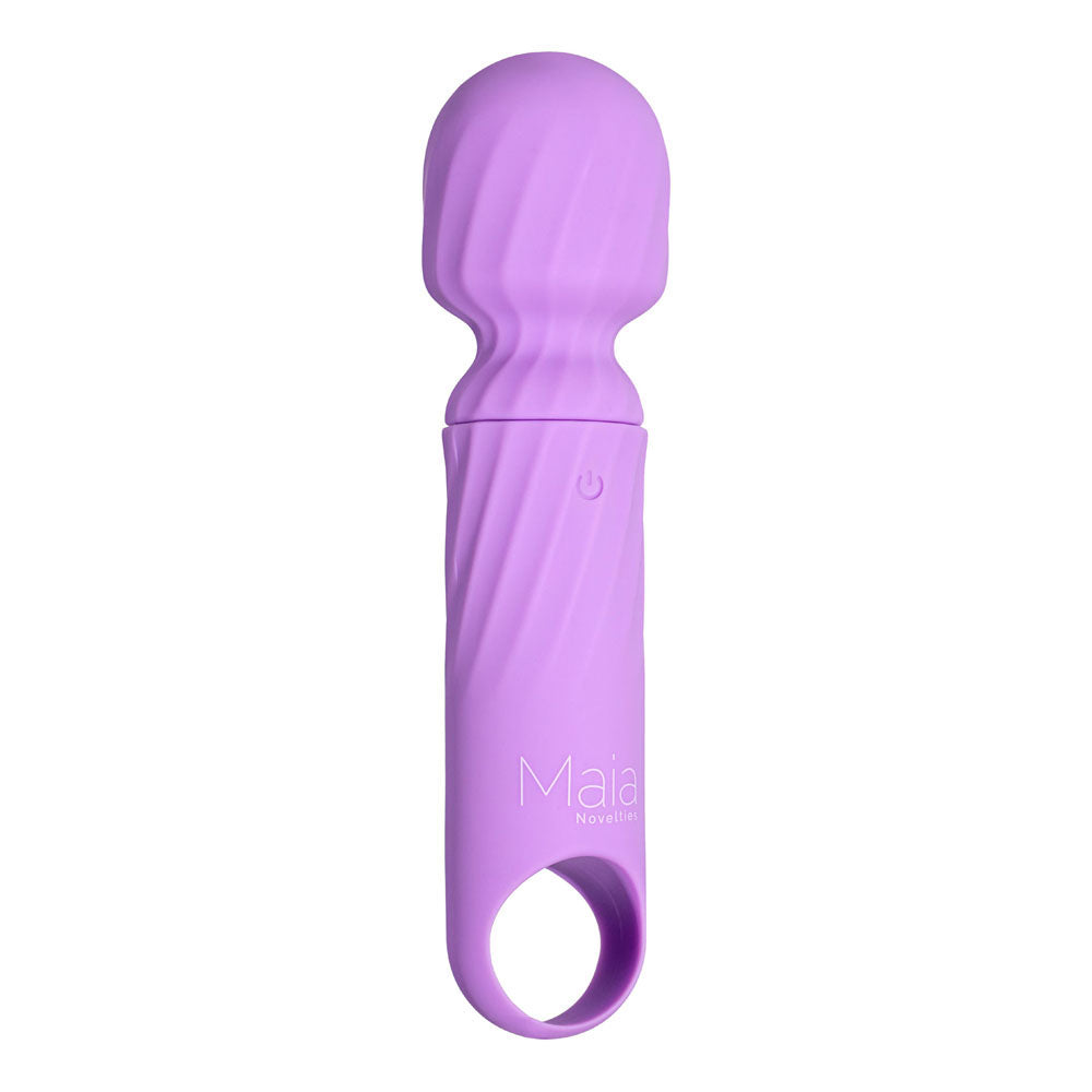 Maia DOLLY - Purple - Purple 12.7 cm USB Rechargeable Massage Wand - AF-004-L3