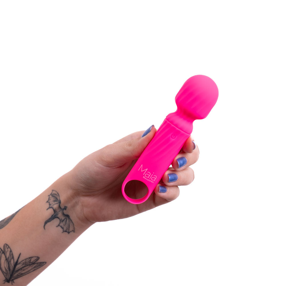 Maia DOLLY - Pink - Pink 12.7 cm USB Rechargeable Massage Wand - AF-004-P1