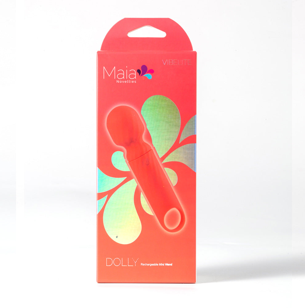 Maia DOLLY - Orange - Orange 12.7 cm USB Rechargeable Massage Wand - AF-004