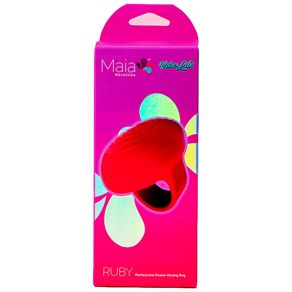 Maia RUBY - Pink USB Rechargeable Finger Stimulator - AF-011