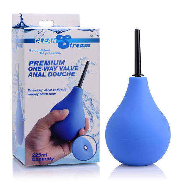 CleanStream Premium One-Way Valve Anal Douche - Blue Unisex Douche - AF196