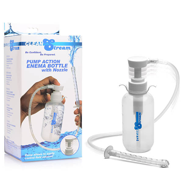 CleanStream Pump Action Enema Bottle with Nozzle - 300 ml - AF535