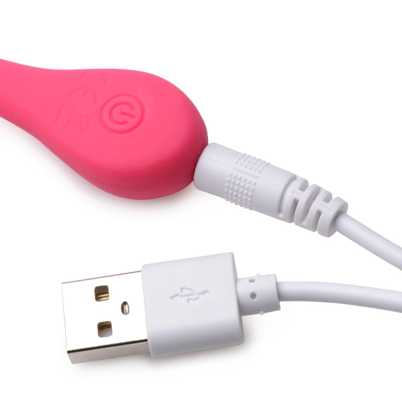 Bang! 28X Plush Egg & Remote - Pink - Pink USB Rechargeable Egg with Wireless Remote - AG590-PINK