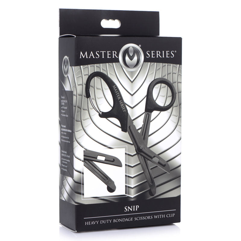 Master Series Snip - Black Heavy Duty Bondage Scissors - AG643