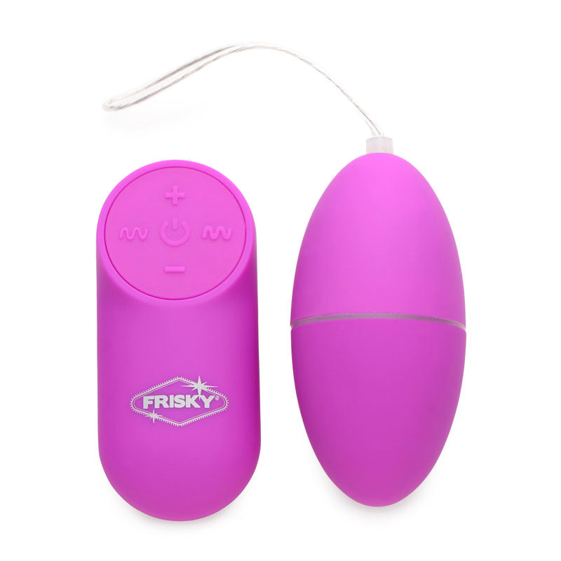 Frisky Scrambler - Purple Vibrating Egg with Wireless Remote - AG657-PURPLE