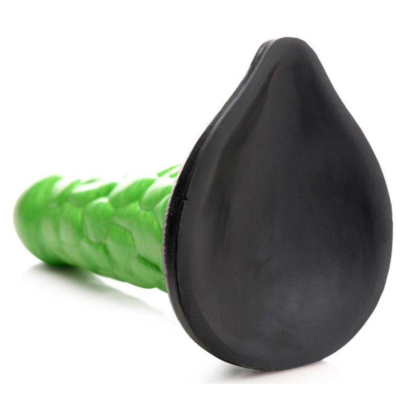 Creature Cocks Radioactive Reptile Thick Scaly Silicone Dildo - Green 19 cm Dildo - AG872