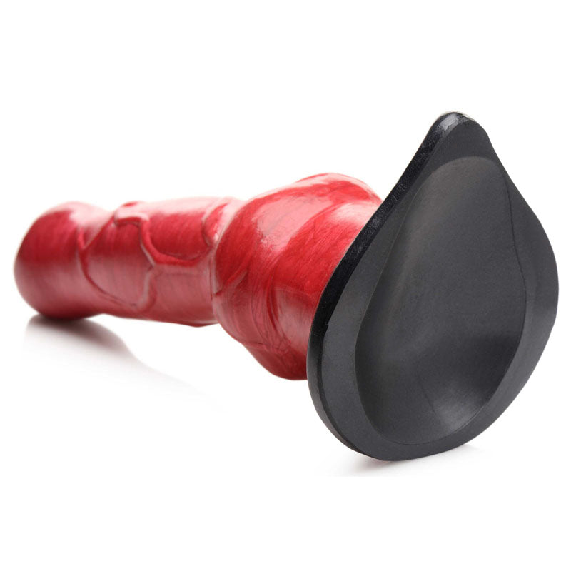 Creature Cocks Hell-Hound Canine Penis Silicone Dildo - Red 19 cm Canine Dildo - AG874