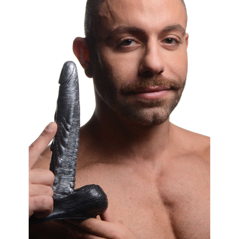 Creature Cocks The Gargoyle Rock Hard Silicone Dildo - Silver 23.6 cm Fantasy Dildo - AG875