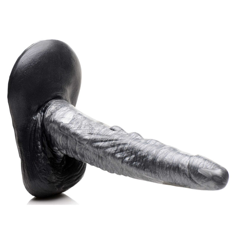 Creature Cocks The Gargoyle Rock Hard Silicone Dildo - Silver 23.6 cm Fantasy Dildo - AG875