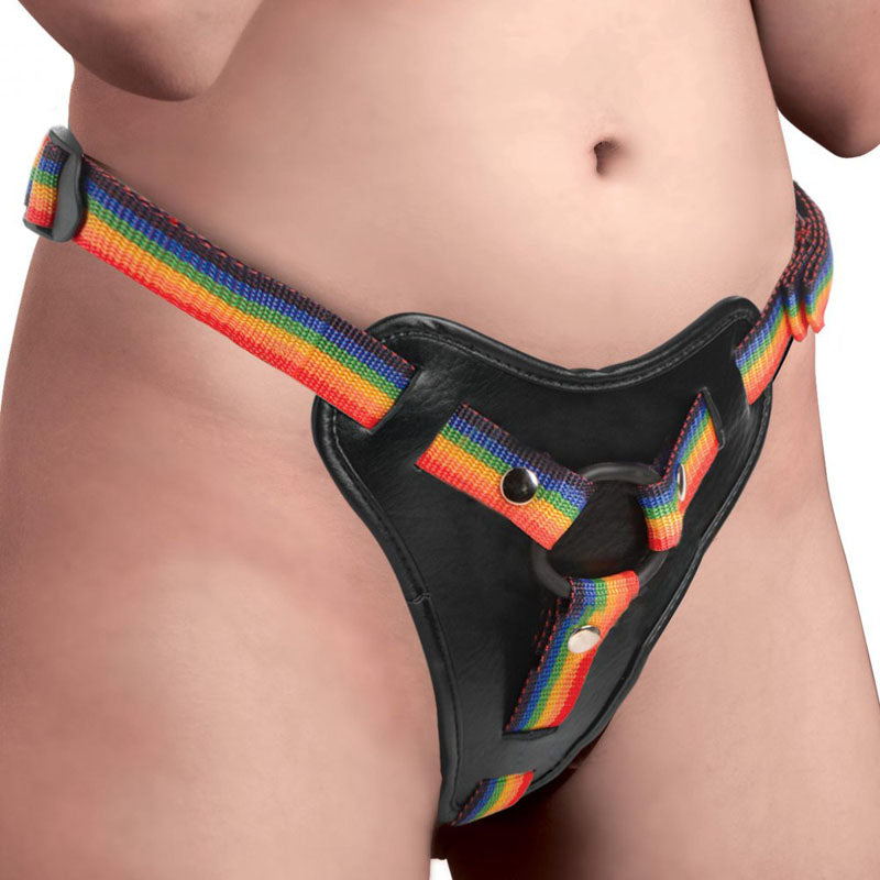 Strap-U Take the Rainbow - Rainbow Universal Strap-On Harness (No Probe Included) - AG996