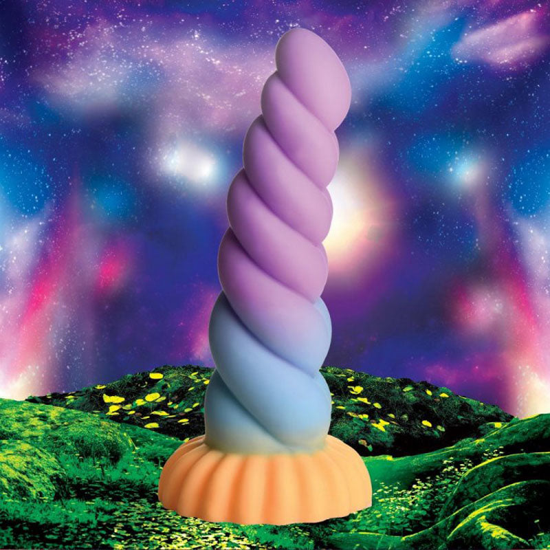 Creature Cocks Mystique Silicone Unicorn Dildo - Coloured 21 cm Fantasy Dildo - AH066