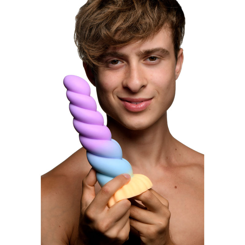 Creature Cocks Mystique Silicone Unicorn Dildo - Coloured 21 cm Fantasy Dildo - AH066