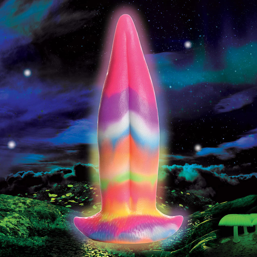 Creature Cocks Unicorn Kiss Silicone Dildo - Coloured 21.4 cm Fantasy Unicorn Tongue Dildo - AH100