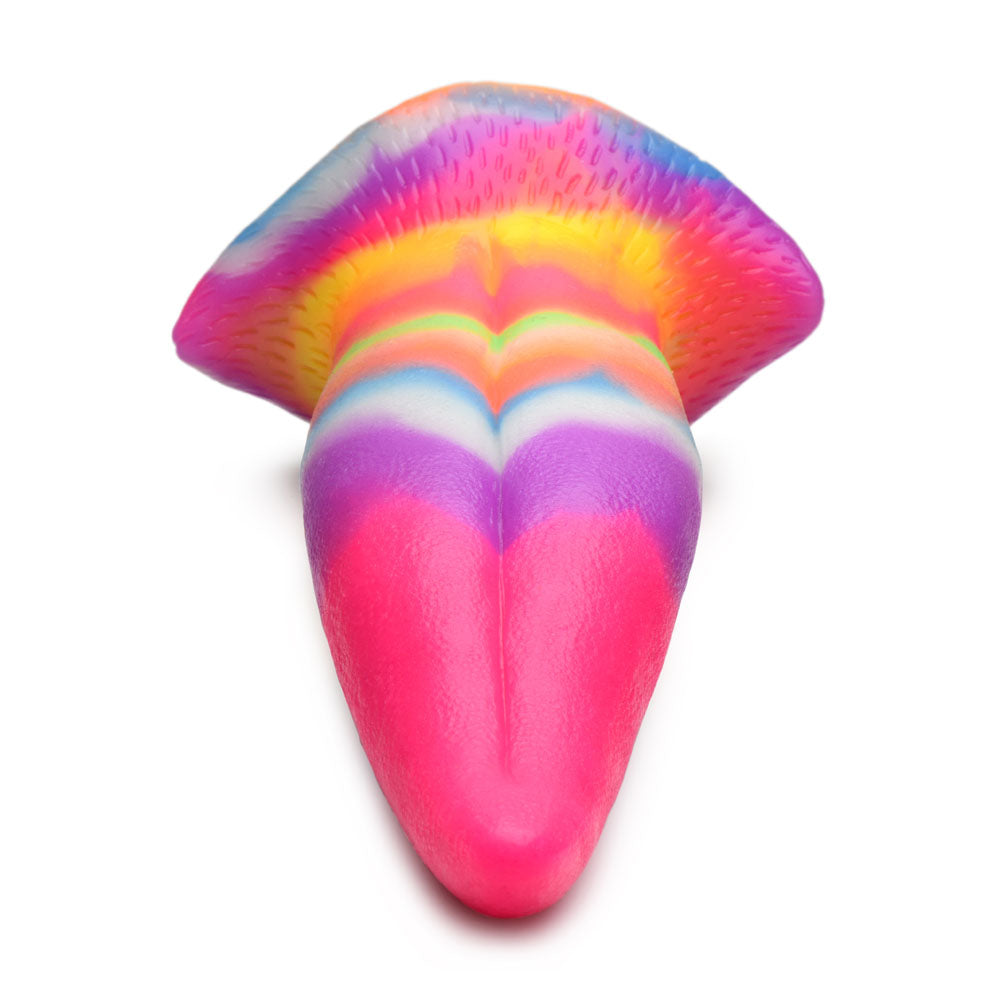 Creature Cocks Unicorn Kiss Silicone Dildo - Coloured 21.4 cm Fantasy Unicorn Tongue Dildo - AH100