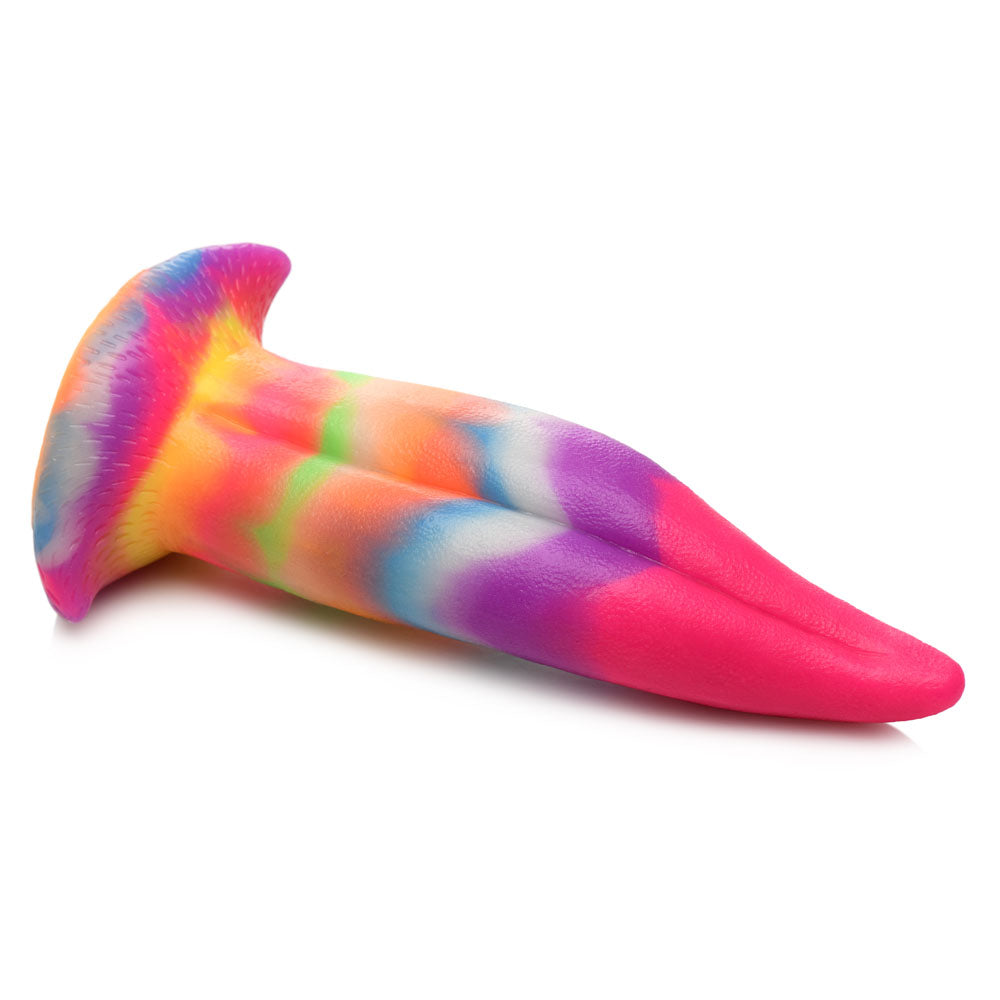 Creature Cocks Unicorn Kiss Silicone Dildo - Coloured 21.4 cm Fantasy Unicorn Tongue Dildo - AH100
