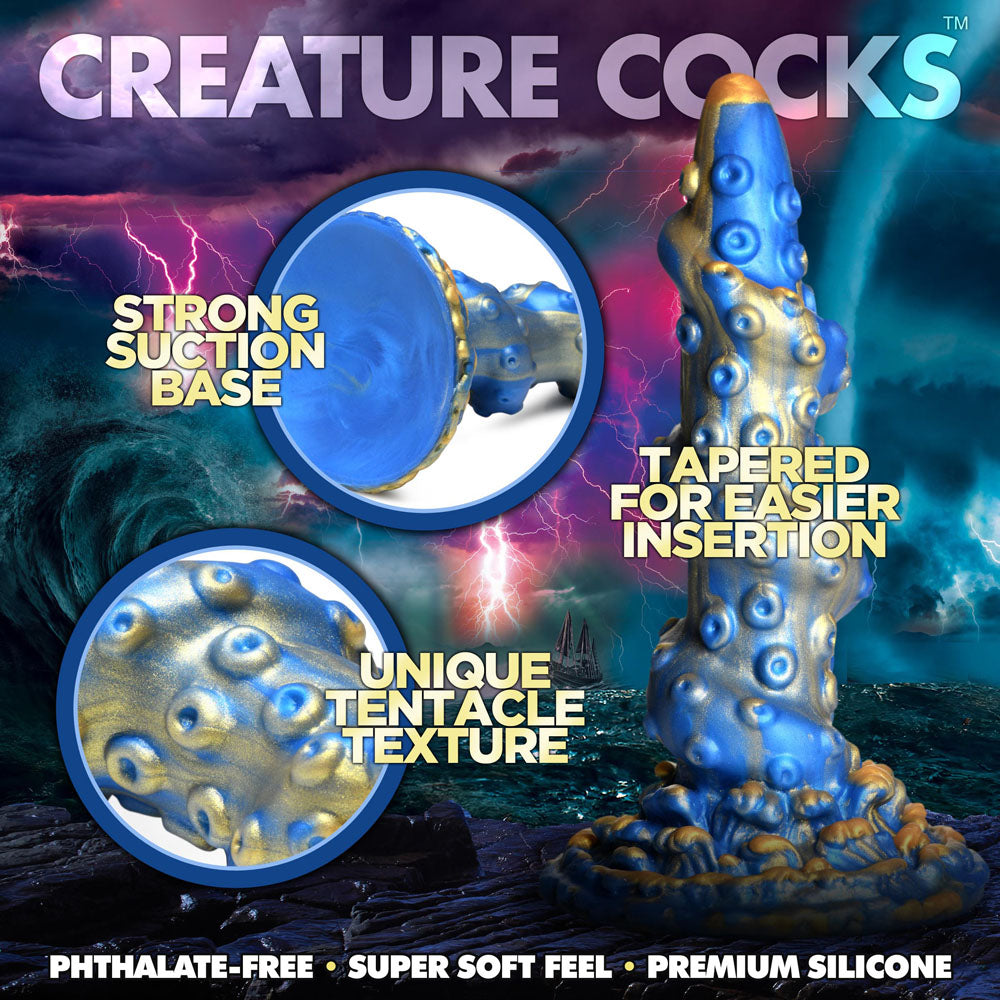 Creature Cocks Lord Kraken Dildo - Blue 21 cm Fantasy Tentacle Dildo - AH108
