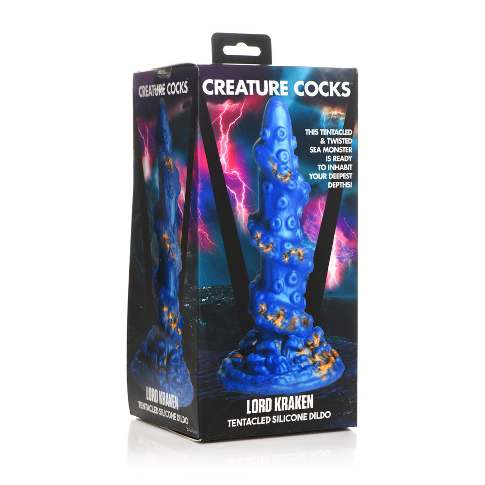 Creature Cocks Lord Kraken Dildo - Blue 21 cm Fantasy Tentacle Dildo - AH108