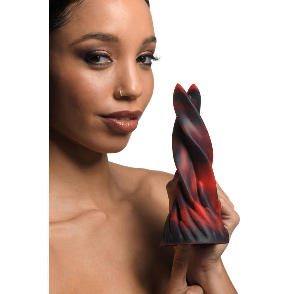 Creature Cocks Hell Kiss - Red 18.8 cm Fantasy Dildo - AH159