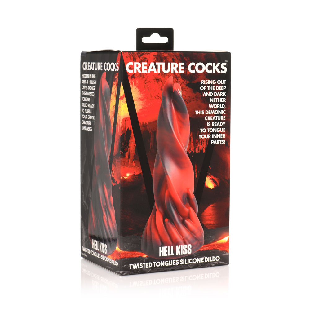Creature Cocks Hell Kiss - Red 18.8 cm Fantasy Dildo - AH159
