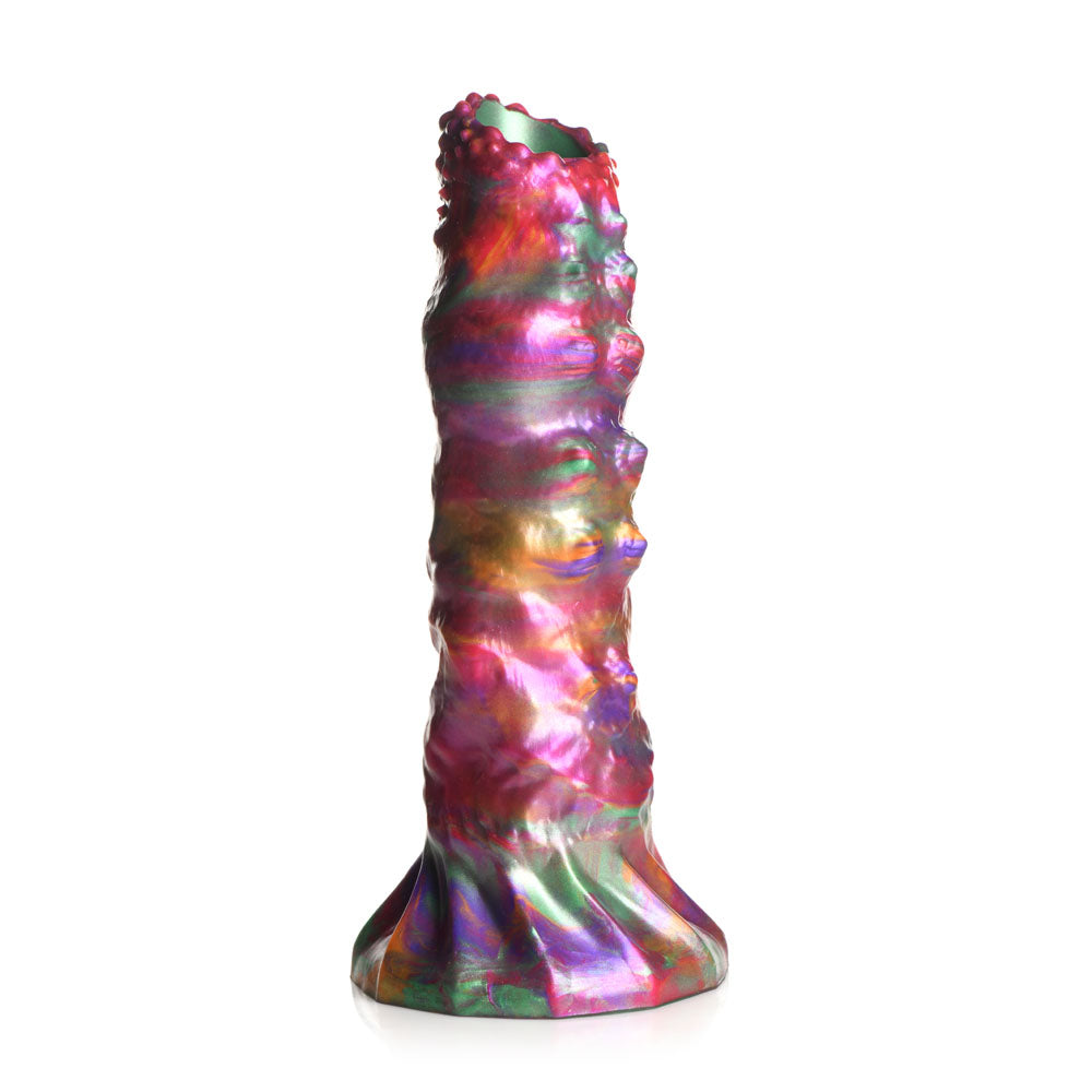 Creature Cocks Larva Silicone Dildo - Coloured 22.9 cm Fantasy Dildo with Eggs - AH195