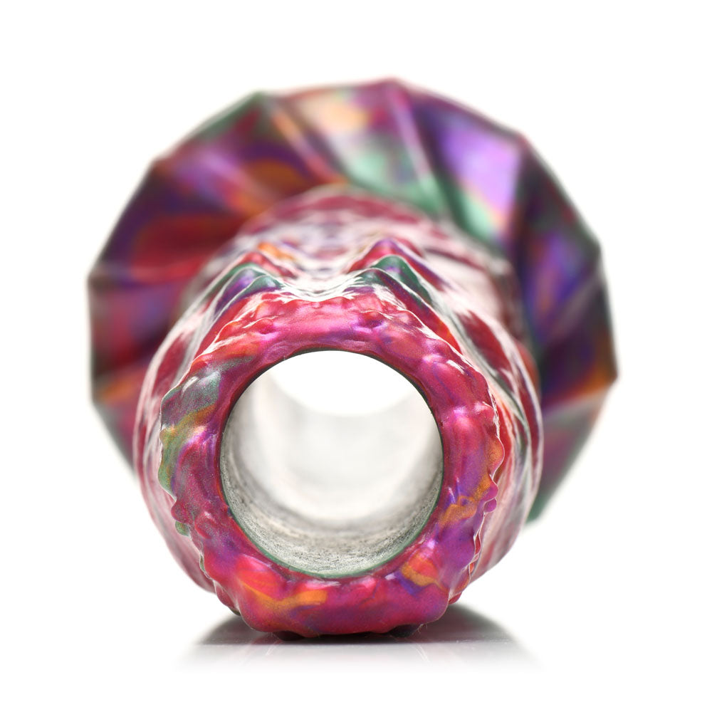 Creature Cocks Larva Silicone Dildo - Coloured 22.9 cm Fantasy Dildo with Eggs - AH195