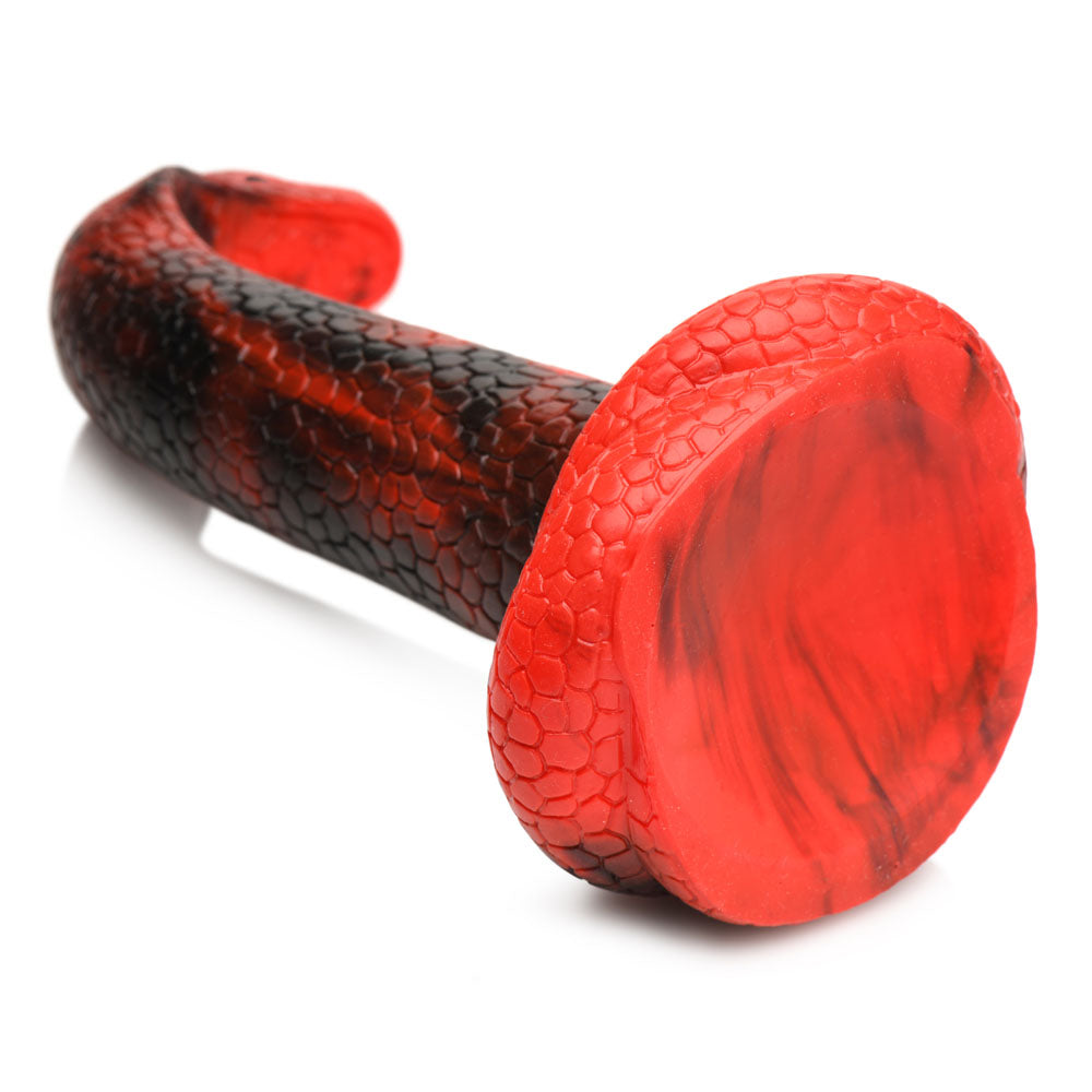 Creature Cocks King Cobra Silicone Dildo - Red 21.4 cm Fantasy Dildo - AH196