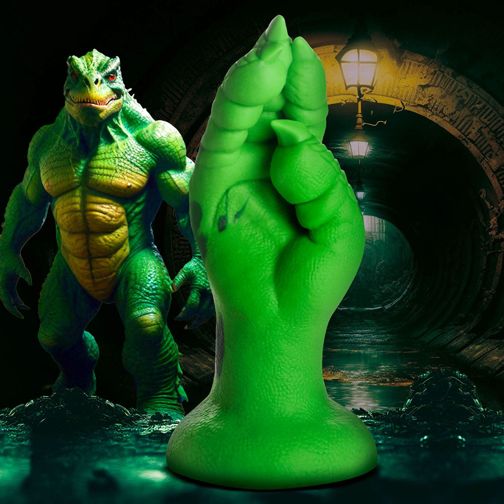 Creature Cocks Raptor Claw Fisting Silicone Dildo - Green 21.8 cm Claw Fantasy Dildo - AH469-GREEN