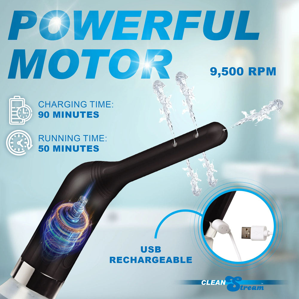 CleanStream Automatic Enema Set - USB Rechargeable Douche - 350 ml Capacity - AH513