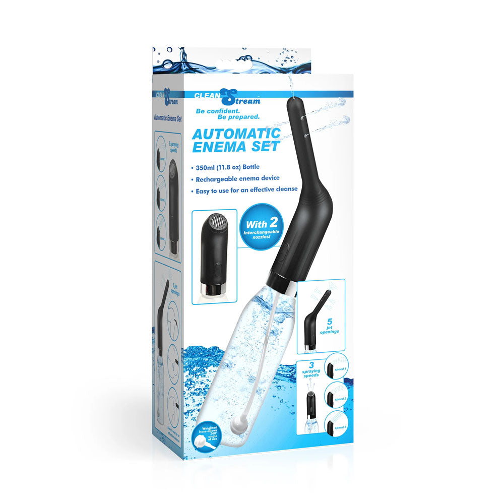 CleanStream Automatic Enema Set - USB Rechargeable Douche - 350 ml Capacity - AH513