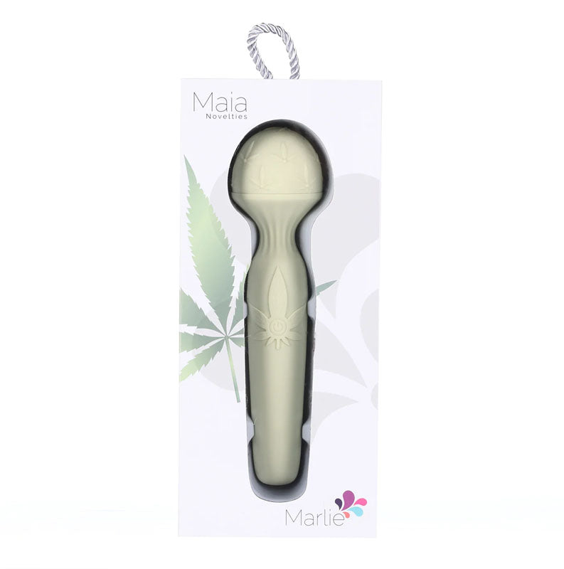 Maia Marlie 420 - Green 20.6 cm USB Rechargeable Massage Wand - AV304-LF