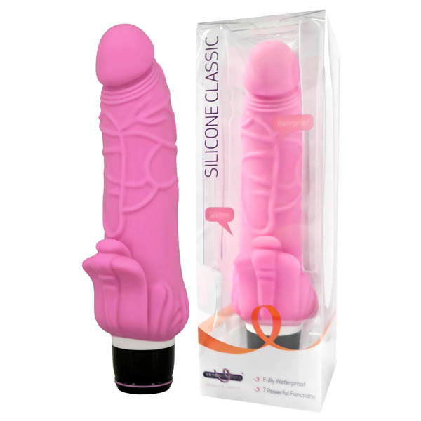 Silicone Classic - Pink 19 cm (7.5'') Vibrator - B0092R2SPGPX