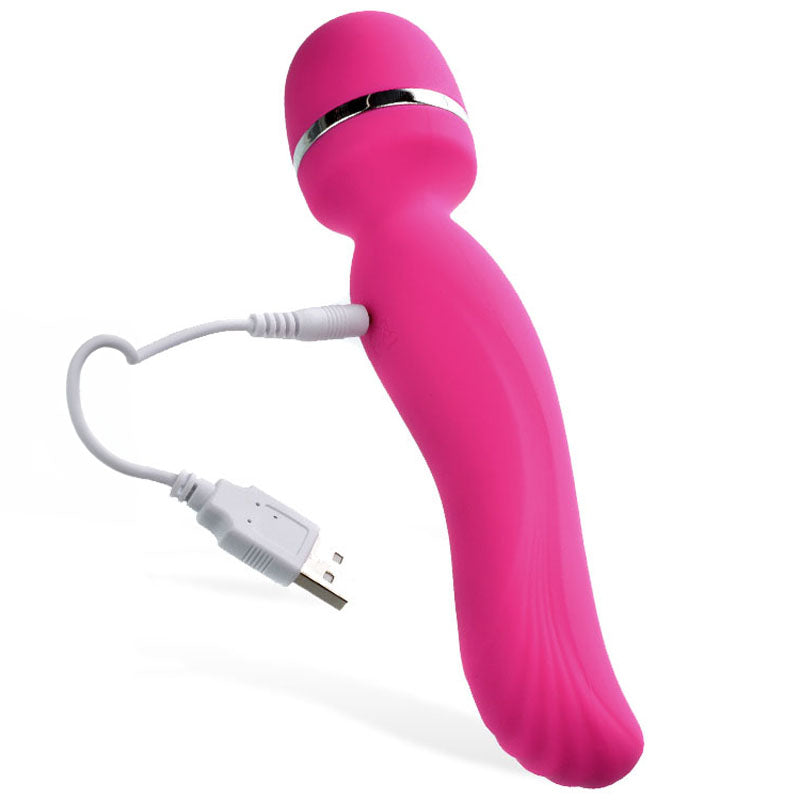 Adam & Eve Intimate Curves Rechargeable Wand - Pink 19.7 cm (7.75'') USB Rechargeable Massage Wand - B666 6200