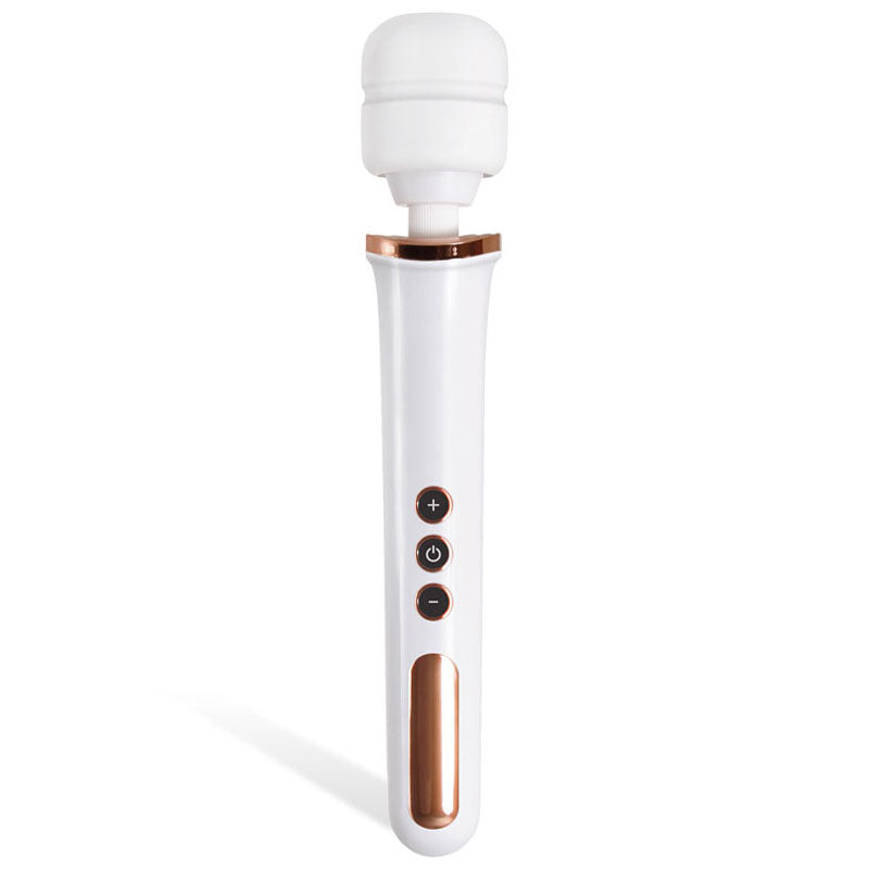 Adam & Eve Rechargeable Magic Massager - Rose Gold/White 33 cm USB Rechargeable Massager Wand - B752 1000