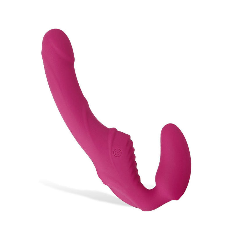 Adam & Eve Eve's Vibrating Strapless Strap-On - Pink 22 cm (8.75'') USB Rechargeable Strapless Strap-On - B842 6200